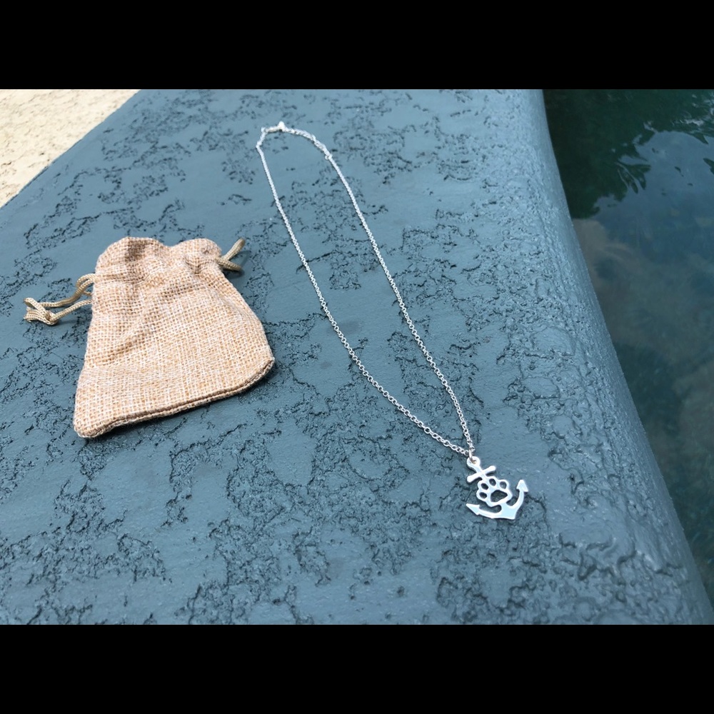 Anchor Paw Necklace